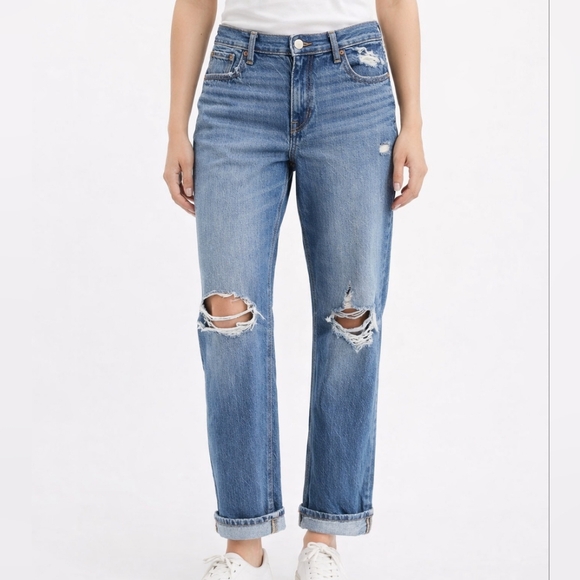 American Eagle Outfitters Denim - American Eagle Outfitters Blue Boyfriend Jeans